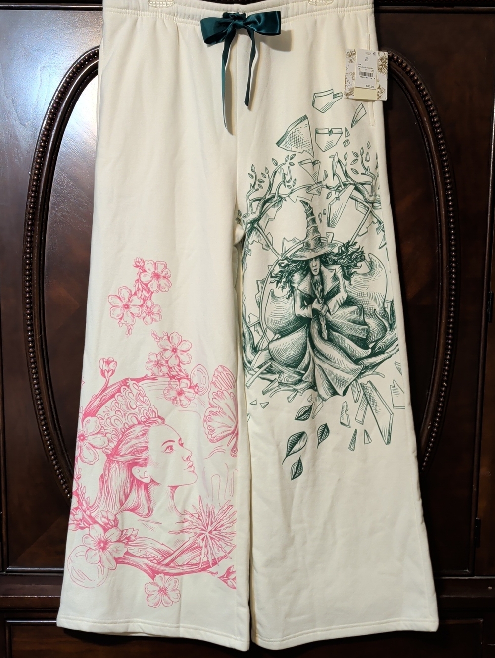 NWT Limited Edition Collab Wicked x Katie Kime Wide Leg Lounge Sweatpants XXL